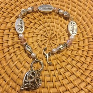 Strength courage believe bracelet